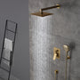 Casainc 2 Function 10" Wall Mounted Dual Shower Heads Shower System In Chrome