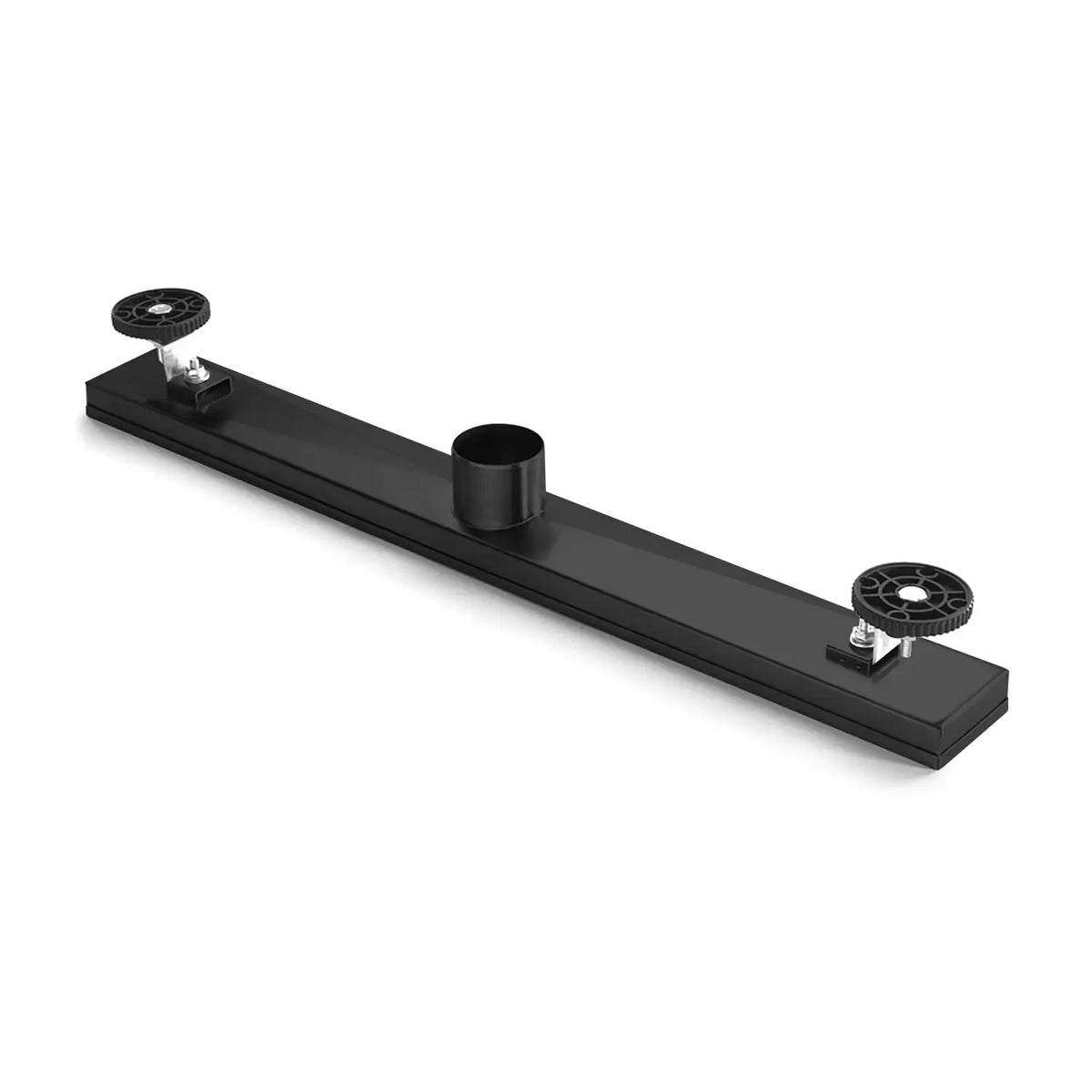 Linear Shower Drain with Brick Pattern Grate Cover and Hair Strainer in 304 Stainless Steel