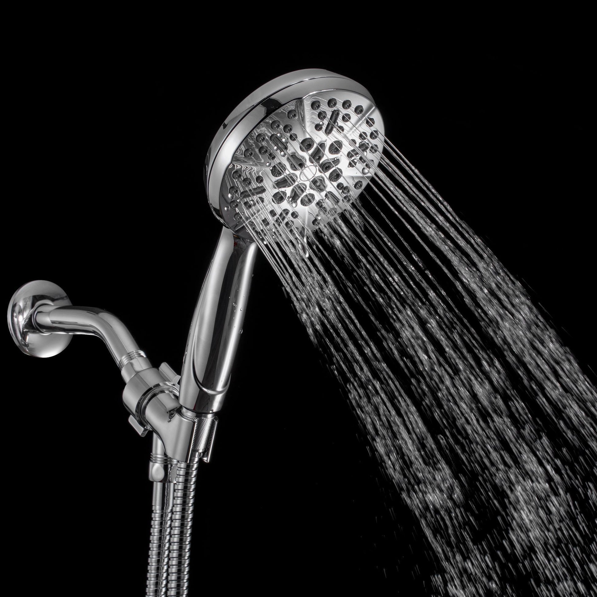 5-Spray Patterns 5 in. High Pressure Wall Mount Handheld Shower Head-CASAINC