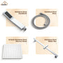 10" Wall Mount Rain Shower Shower System With Hand Shower & Slide Bar
