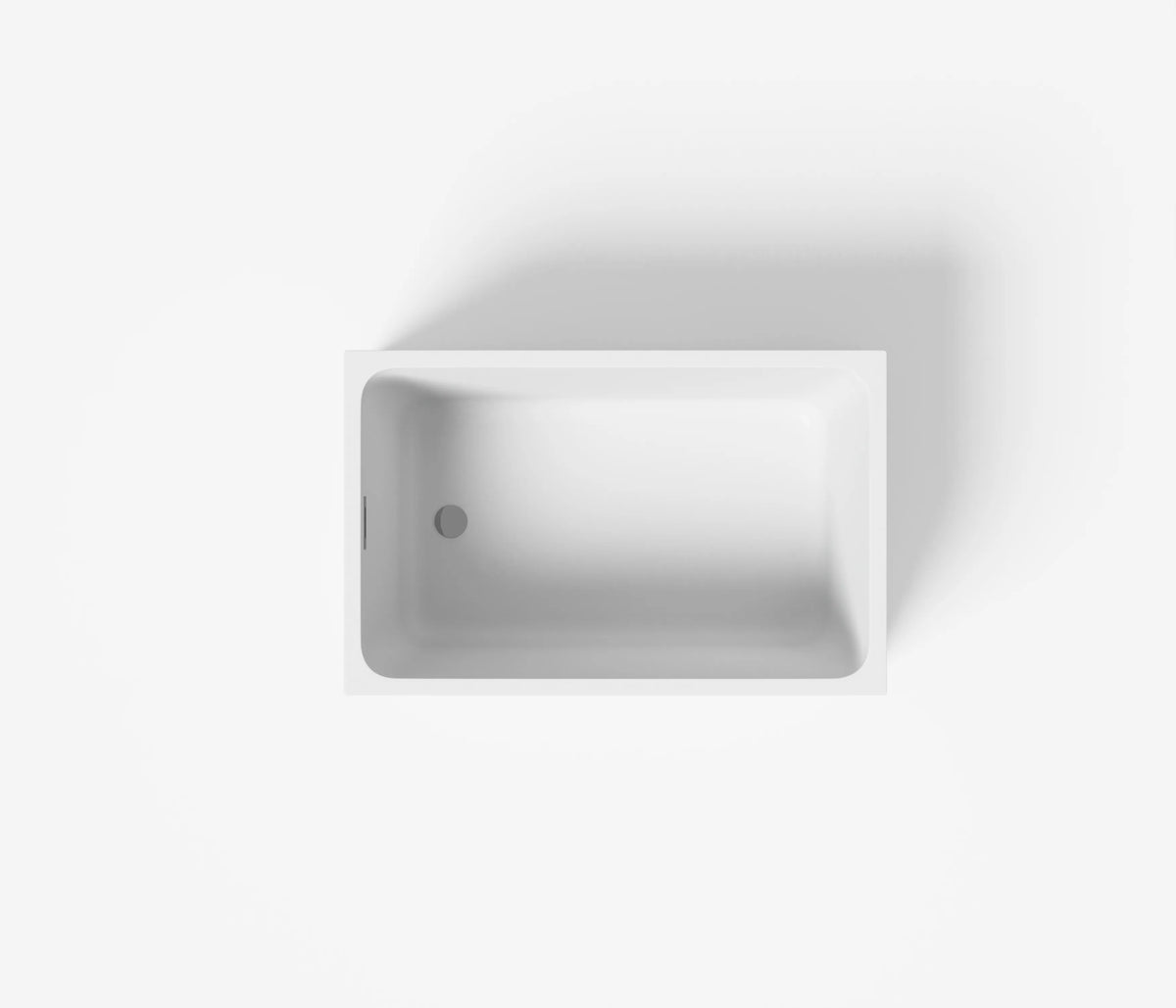 47" Gloss White Acrylic Freestanding Bathtub with Optional Built-In Seat, Chrome Overflow and Pop-Up Drain