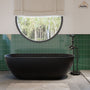 59"/69"Solid Surface Freestanding Bathtub in (Matte Black& Grey)