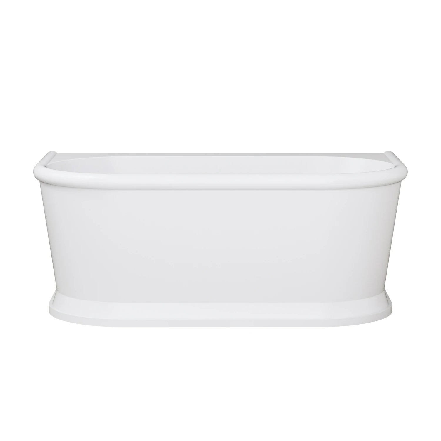 59" Solid Surface Resin Stone Freestanding Soaking Bathtub