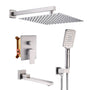 CASAINC Shower System with Rain Shower and Handheld and Tub Faucet Shower Set 