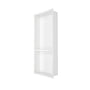 12.2" x 28.7"/39.3" Glossy White SMC Shower Niche with 1 or 2 Shelves
