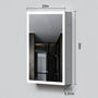 16"-96" Aluminum LED Medicine Cabinet with Anti-Fog Mirror, 3 Color Temperatures & Dimmable Lighting