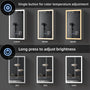 16" x 26" Aluminum Medicine Cabinet with LED Mirror, Anti-Fog, 3 Color Temperatures