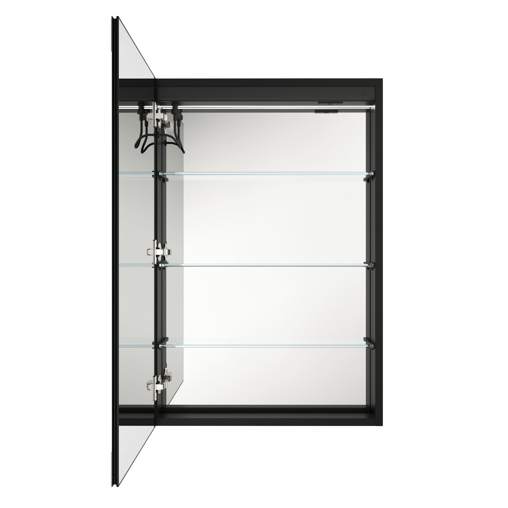 24"x36" Single Door Bathroom Medicine Cabinet with Anti Fog LED Mirror