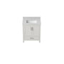 30"/36"/48"/72" Freestanding Bathroom Vanity with White Marble-Pattern Artificial Stone Top