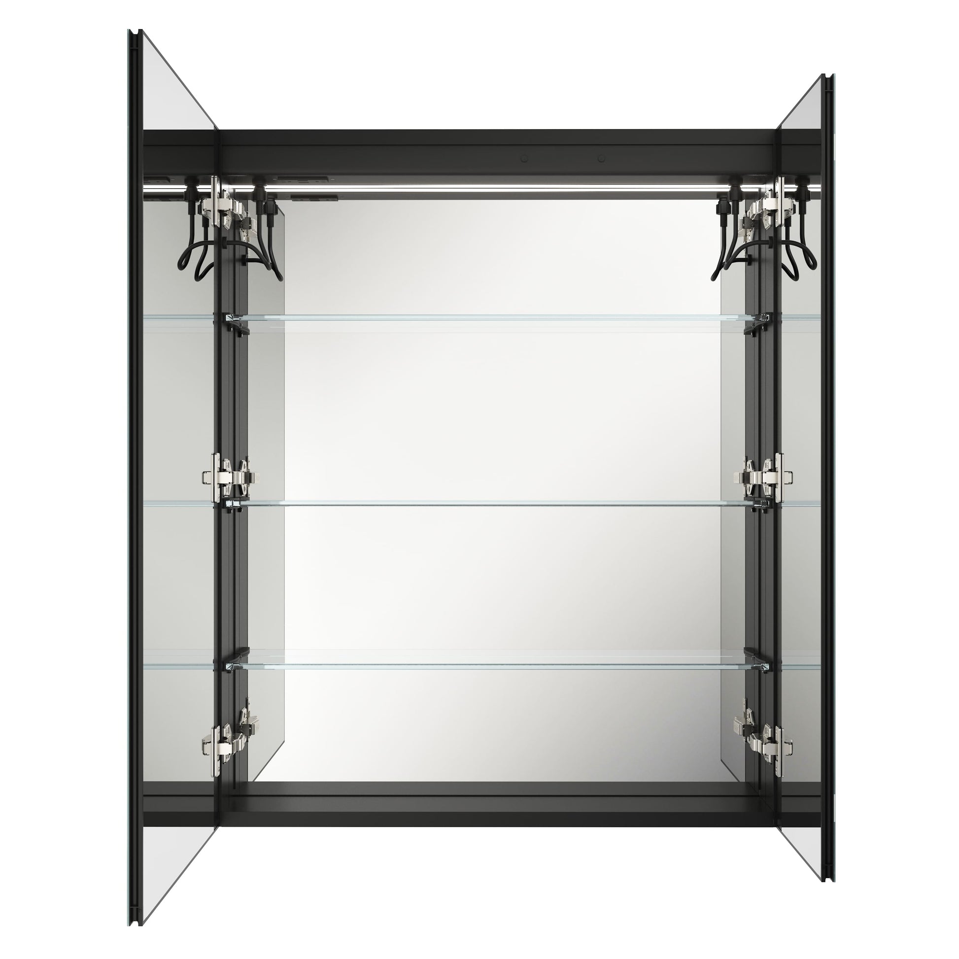 30"/36"x36" Double Doors Bathroom Medicine Cabinet with Anti Fog LED Mirror
