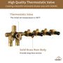 4 Functions 12 Inch Ceiling Mounted Thermostatic Shower System
