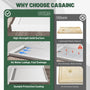 48"/60"x36"/32" Matte White Solid Composite Stone Shower Base with Anti-Slip Textured