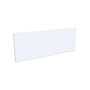 96"W x 25"/48"H x 3/4"D 2-Size Inset Thick Base Finish Panel - Truffle Brown