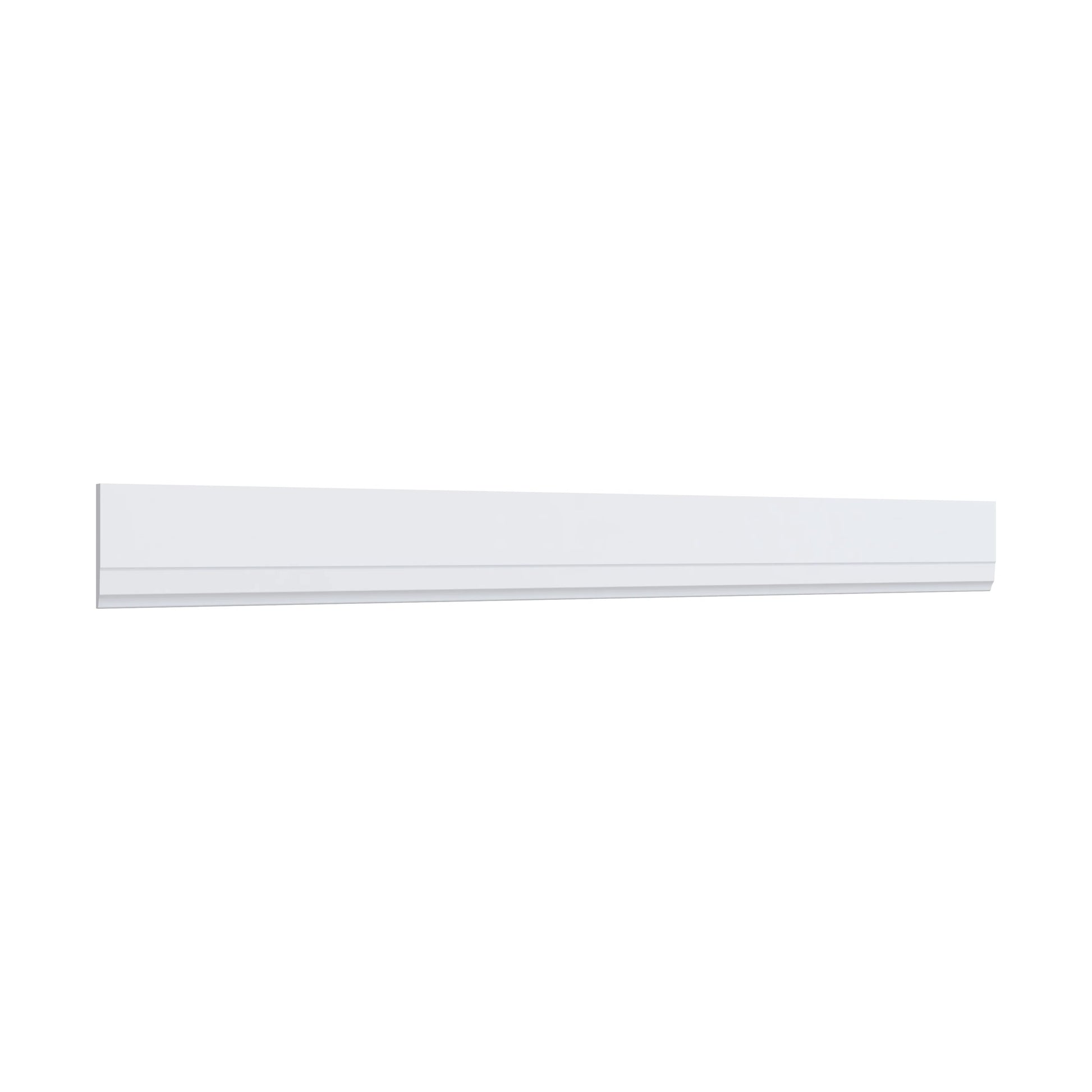 96"W x 4.5"H x 3/4"D Inset Base Molding - Truffle Brown