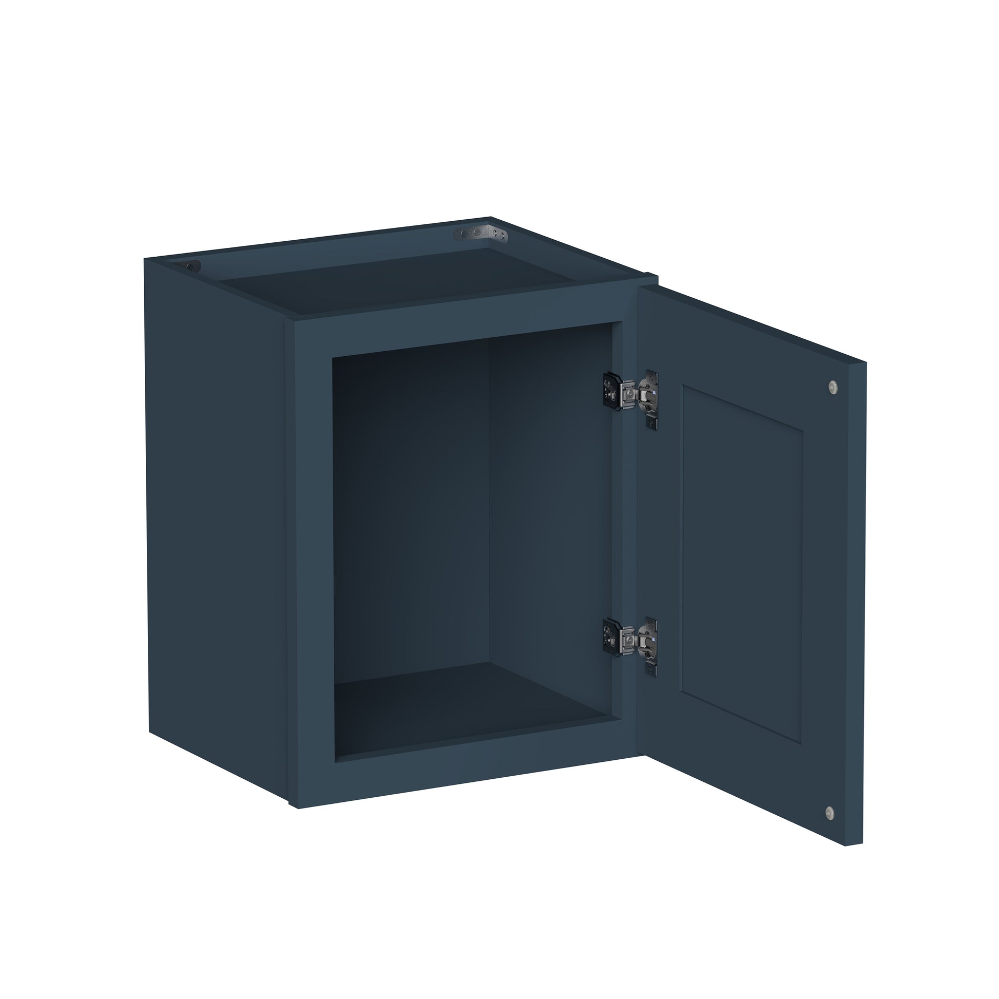 Cyber Grey RTA 12"-21"W x 12"D x 18"H 4-Size Single Door Short Wall Cabinet