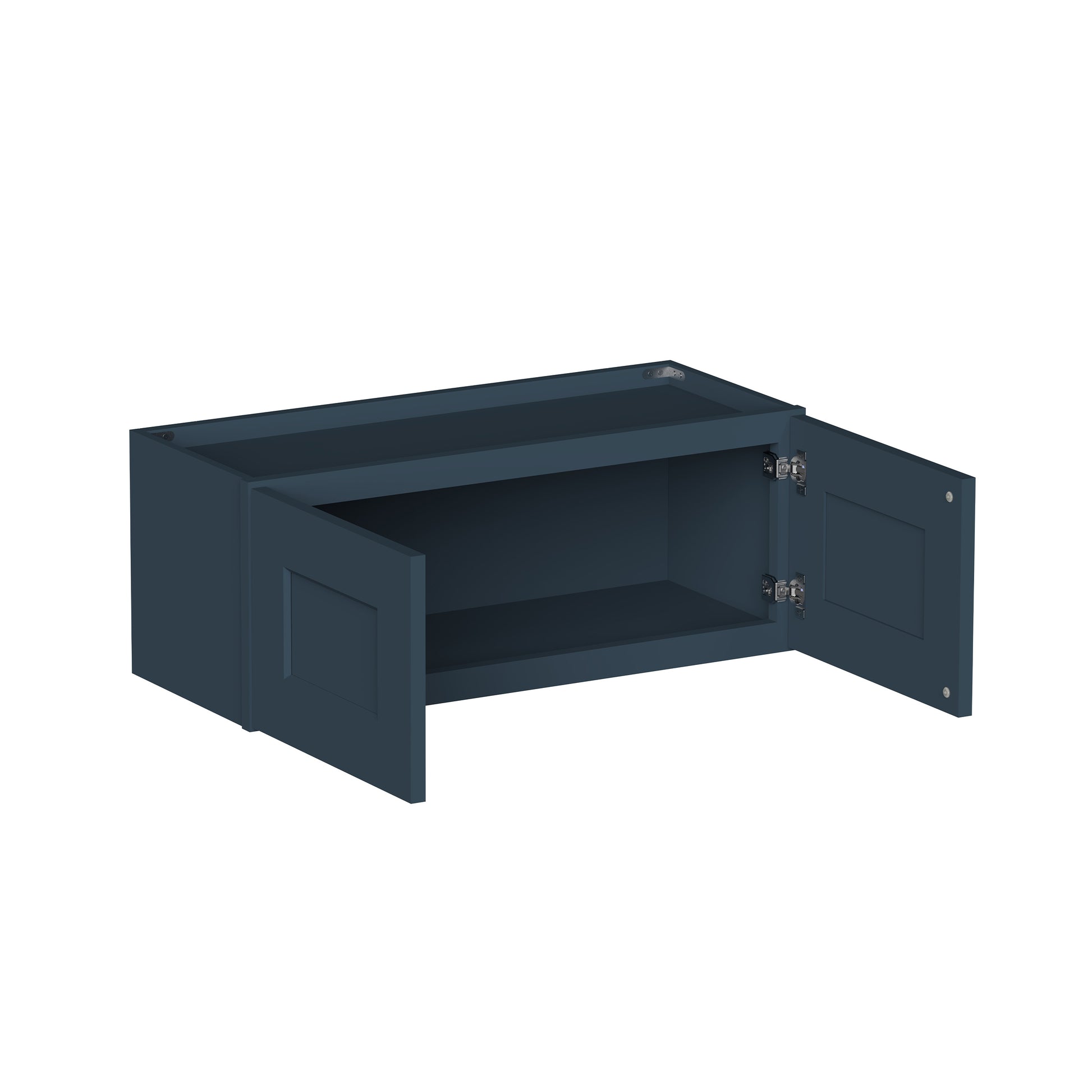 Cyber Grey RTA 24"-36"W x 12"D x 12"-24"H 17-Size Double Doors Short Wall Cabinet