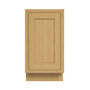 Inset Hazelnut Oak RTA 12-21"W x 34.5"H x 25"D 4-Size Full Height Single Door Base Cabinet