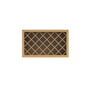 Inset Hazelnut Oak RTA 24-36"W x 15-30"H x 13.5"D 5-Size Diamond Lattice Wine Grid Wall Rack Cabinet