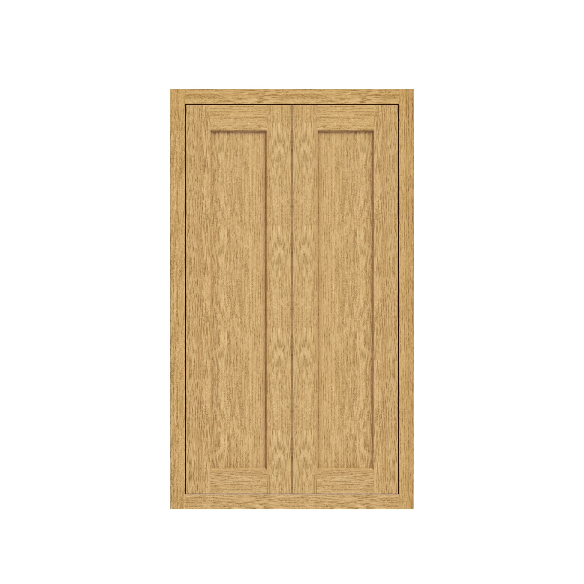 Inset Hazelnut Oak RTA 24-36"W x 30-42"H x 13.5"D 15-Size Double Doors Wall Cabinet