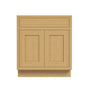 Inset Hazelnut Oak RTA 24-36"W x 34.5"H x 25"D 5-Size Single Drawer Base Cabinet with 2 Doors