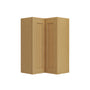 Inset Hazelnut Oak RTA 25.5"W x 18-42"H x 13.5"D 3-Size Easy Reach Wall Cabinet with 2-3 shelves