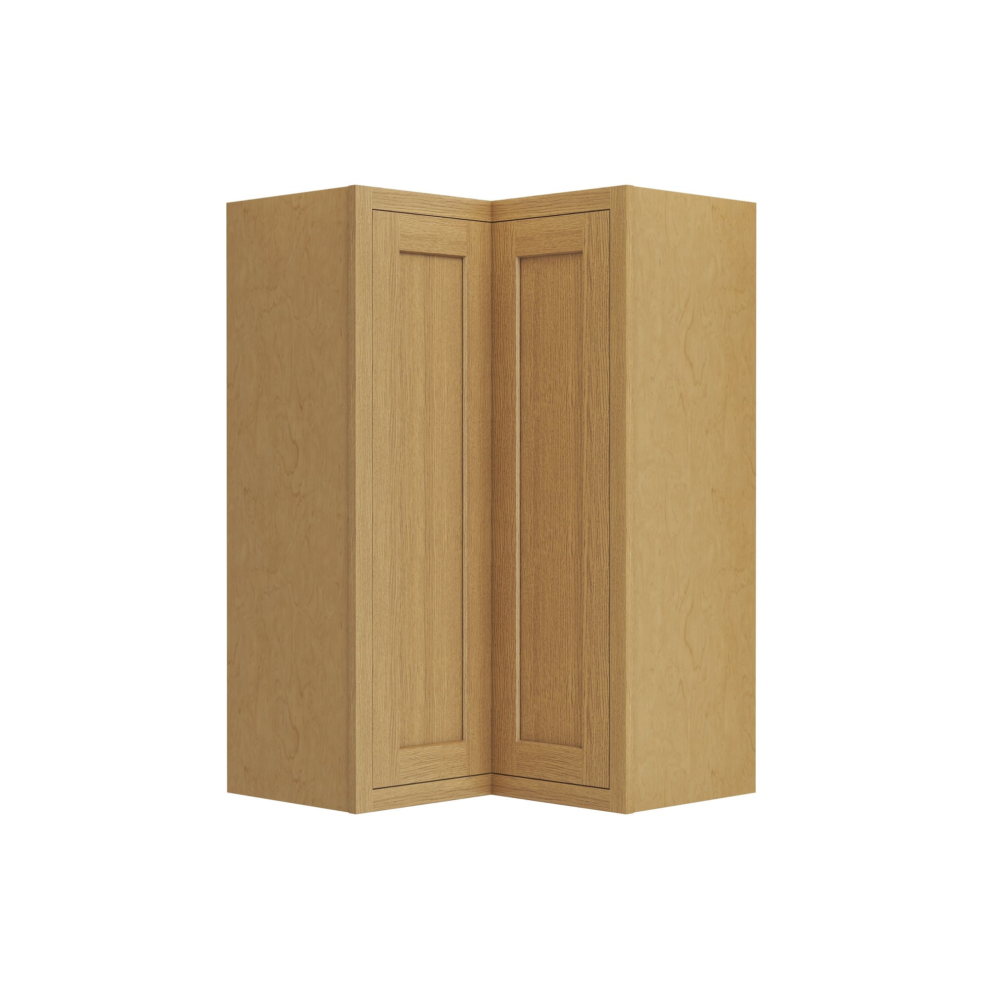Inset Hazelnut Oak RTA 25.5"W x 18-42"H x 13.5"D 3-Size Easy Reach Wall Cabinet with 2-3 shelves