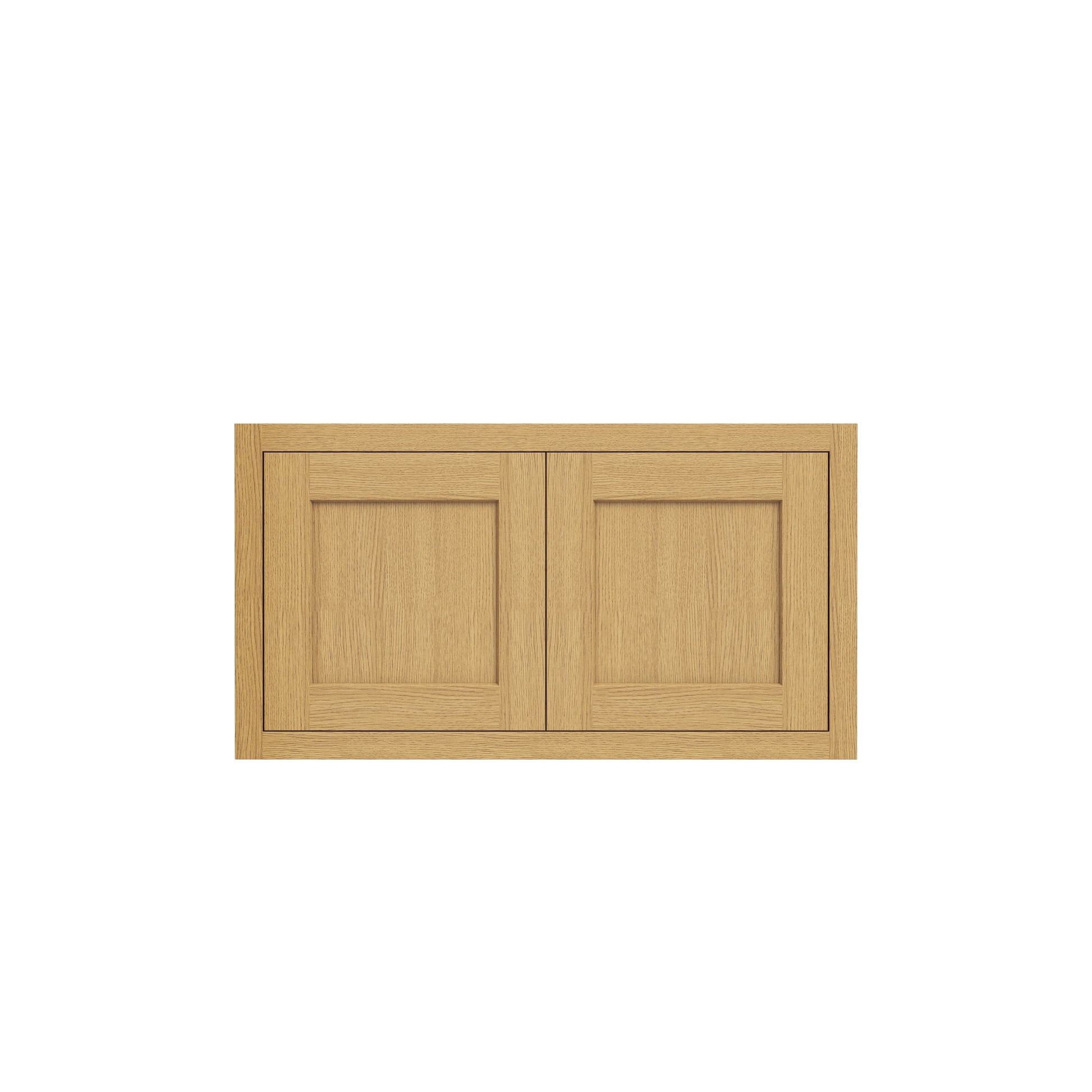 Inset Hazelnut Oak RTA 30-36"W x 12-24"H x 25"D 7-Size Double Doors Wall Cabinet