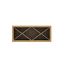 Inset Hazelnut Oak RTA 30-36"W x 15-18"H x 13.5"D 4-Size X-Shaped Wine Grid Wall Rack Cabinet