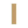 Inset Hazelnut Oak RTA 9-21"W x 30-42"H x 13.5"D 15-Size Single Door Wall Cabinet