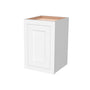 Inset Origami White RTA 12-21"W x 18"H x 13.5"D 4-Size Single Door Wall Cabinet