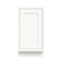 Inset Origami White RTA 12-21"W x 34.5"H x 25"D 4-Size Full Height Single Door Base Cabinet