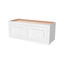 Inset Origami White RTA 24-36"W x 12-24"H x 13.5"D 10-Size Double Doors Wall Cabinet