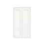 Inset Origami White RTA 24-36"W x 30-42"H x 13.5"D 15-Size Double Doors Wall Cabinet