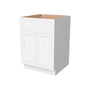 Inset Origami White RTA 24-36"W x 34.5"H x 25"D 5-Size Sink Base Cabinet with 2 Doors and 1 False Drawer
