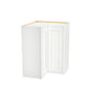 Inset Origami White RTA 25.5"W x 18-42"H x 13.5"D 3-Size Easy Reach Wall Cabinet with 2-3 shelves