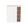 Inset Origami White RTA 36"W x 30-42"H x 13.5"D 3-Size Blind Corner Wall Cabinet with 2-3 Shelves