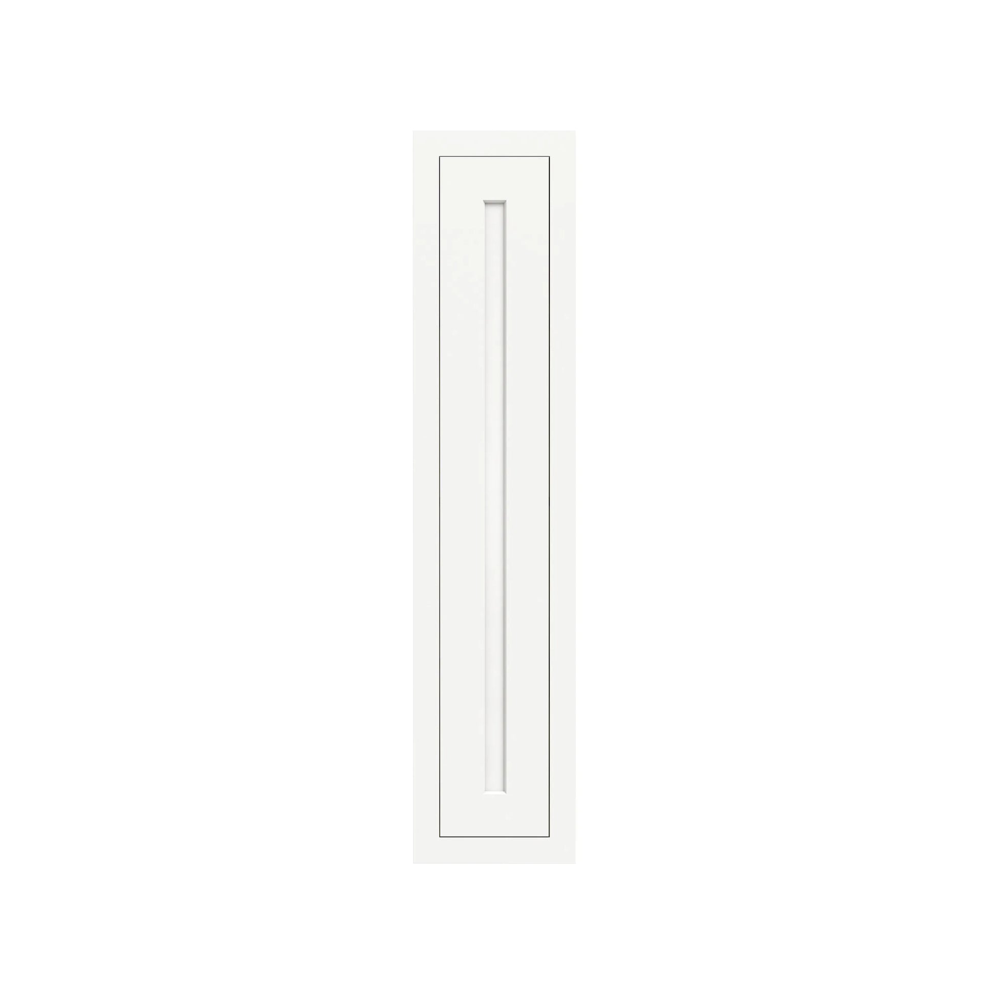 Inset Origami White RTA 9-21"W x 30-42"H x 13.5"D 15-Size Single Door Wall Cabinet
