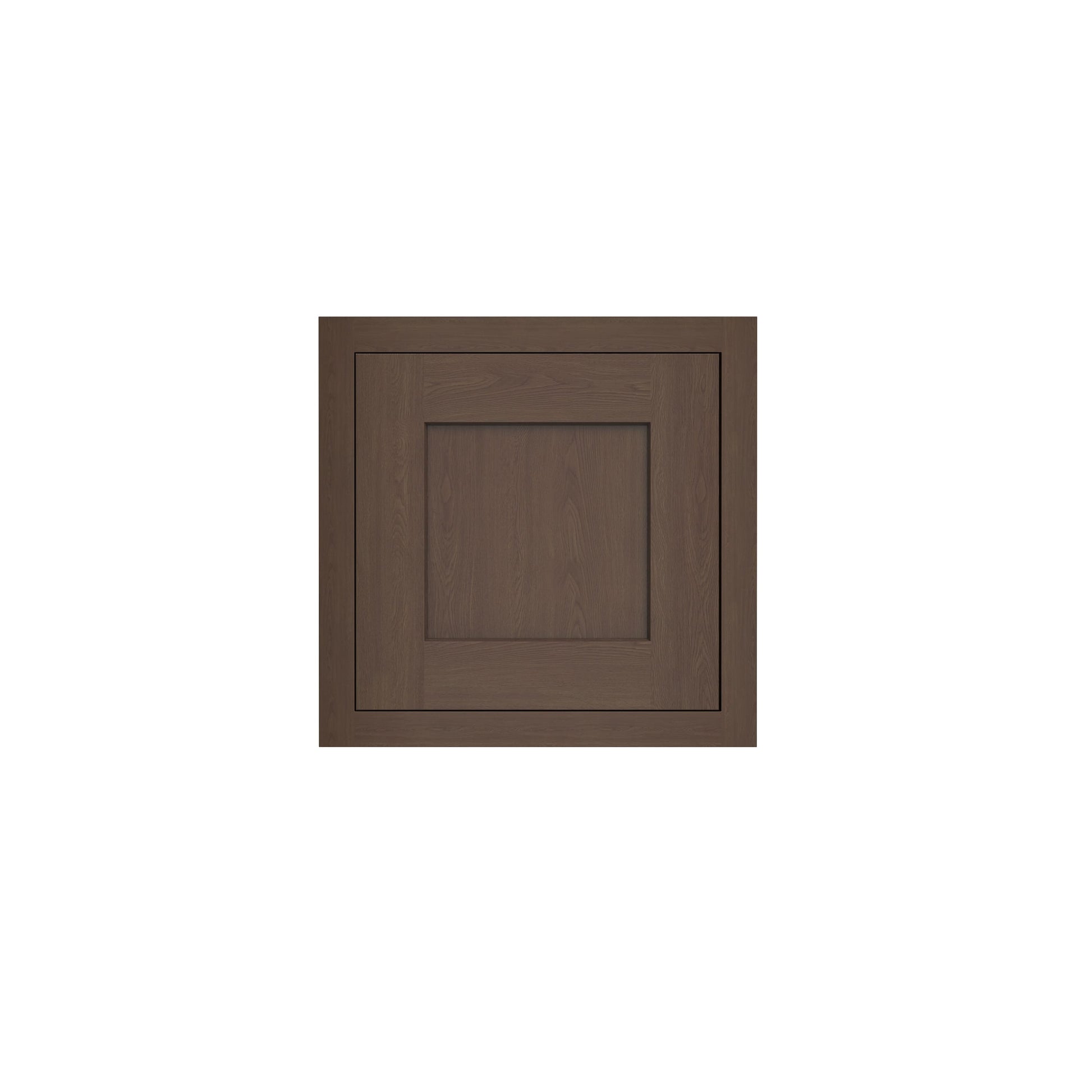 Inset Truffle Brown RTA 12-21"W x 18"H x 13.5"D 4-Size Single Door Wall Cabinet