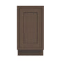 Inset Truffle Brown RTA 12-21"W x 34.5"H x 25"D 4-Size Full Height Single Door Base Cabinet
