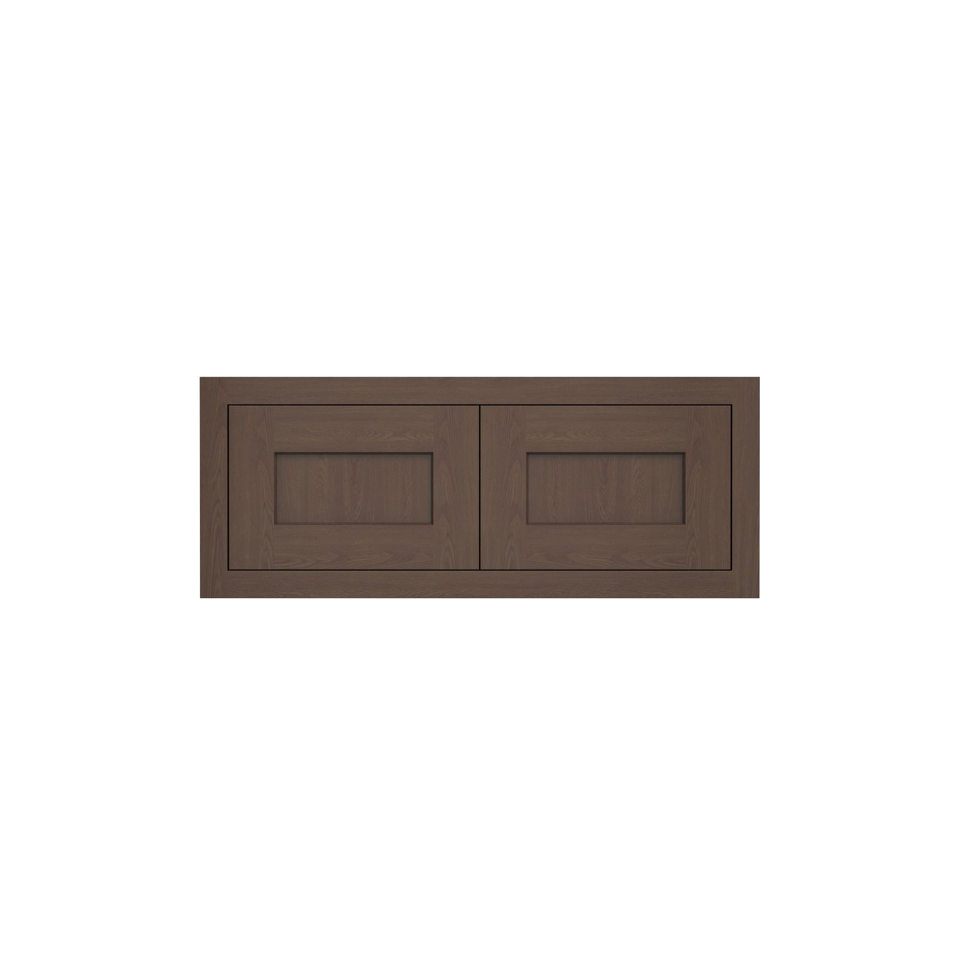 Inset Truffle Brown RTA 24-36"W x 12-24"H x 13.5"D 10-Size Double Doors Wall Cabinet