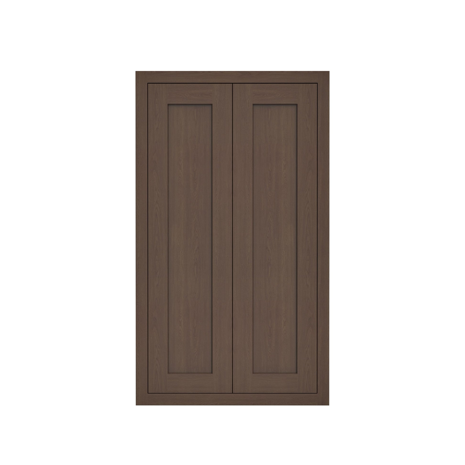 Inset Truffle Brown RTA 24-36"W x 30-42"H x 13.5"D 15-Size Double Doors Wall Cabinet