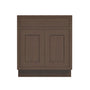 Inset Truffle Brown RTA 24-36"W x 34.5"H x 25"D 5-Size Single Drawer Base Cabinet with 2 Doors