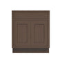 Inset Truffle Brown RTA 24-36"W x 34.5"H x 25"D 5-Size Sink Base Cabinet with 2 Doors and 1 False Drawer