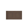 Inset Truffle Brown RTA 30-36"W x 12-24"H x 25"D 7-Size Double Doors Wall Cabinet
