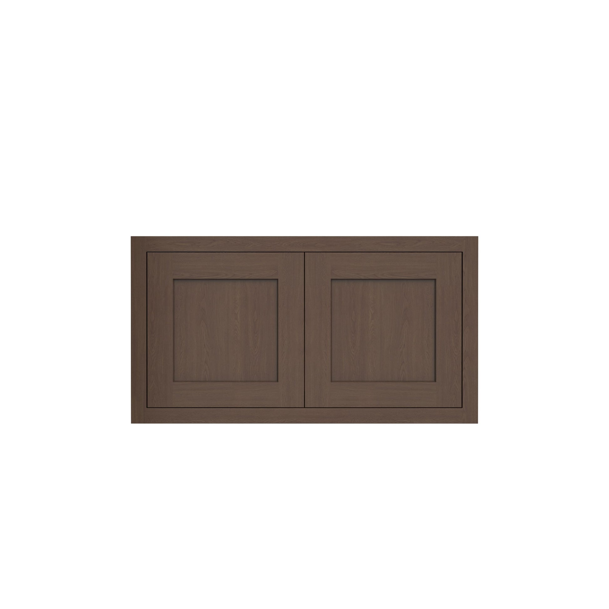 Inset Truffle Brown RTA 30-36"W x 12-24"H x 25"D 7-Size Double Doors Wall Cabinet