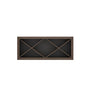 Inset Truffle Brown RTA 30-36"W x 15-18"H x 13.5"D 4-Size X-Shaped Wine Grid Wall Rack Cabinet