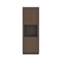 Inset Truffle Brown RTA 33"W x 84-96"H x 25"D 3-Size Pantry Cabinet with Oven Opening, 4 Drawers and 2 Doors