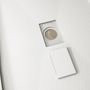 One-piece White Shower Base with Flamed Rock Slip-Resistant Surface, Center Drain