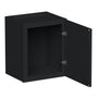 Slim Ebony Black Shaker RTA 12"/15"/18"/21"W x 18"H x 12"D Single Door Short Wall Cabinet