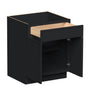 Slim Ebony Black Shaker RTA 24"/27"/30"W x 34.5"H x 24"D Standard Base Cabinet with 1 Drawer and 2 Doors